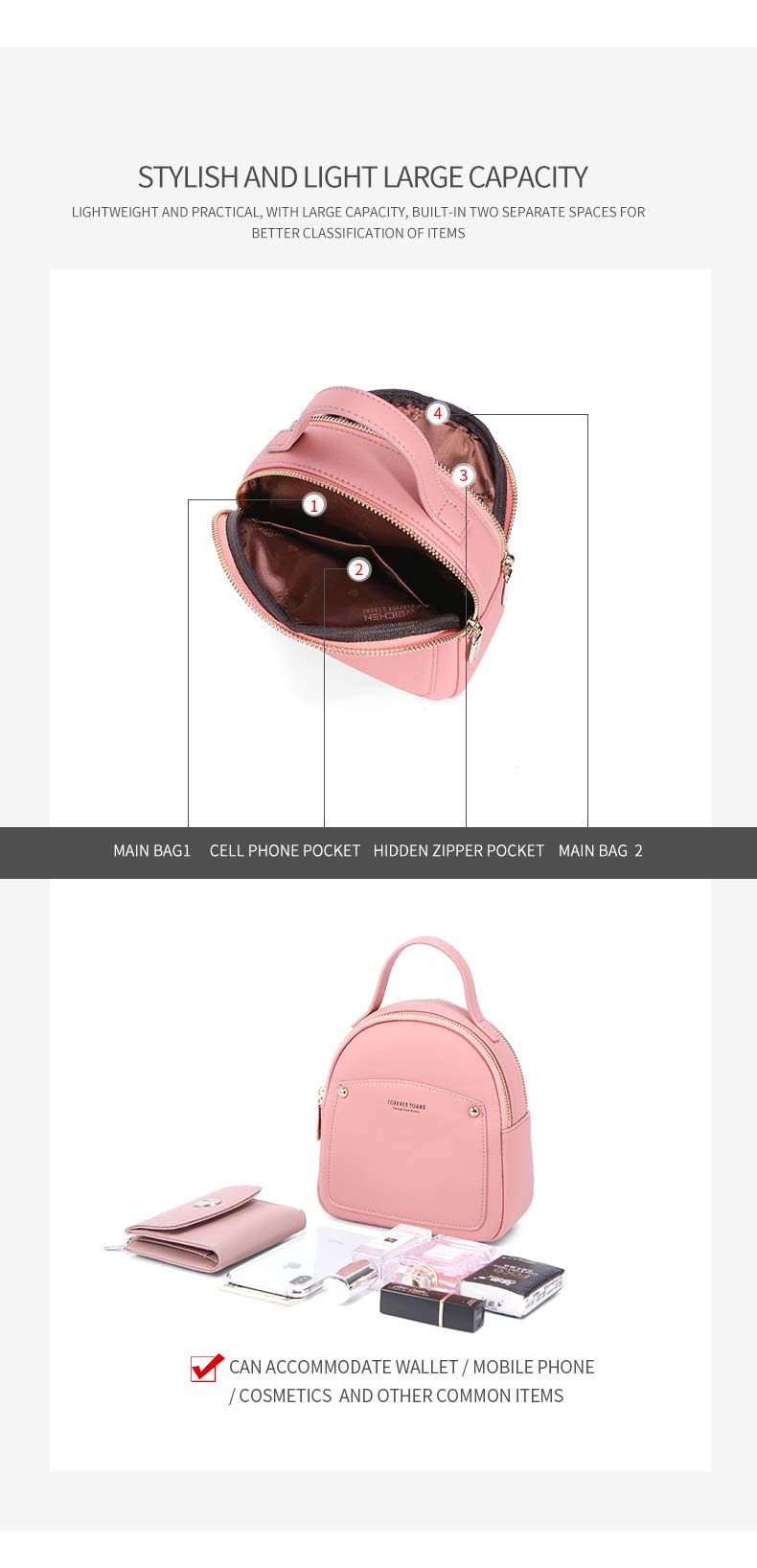 Mini Backpack D961-9