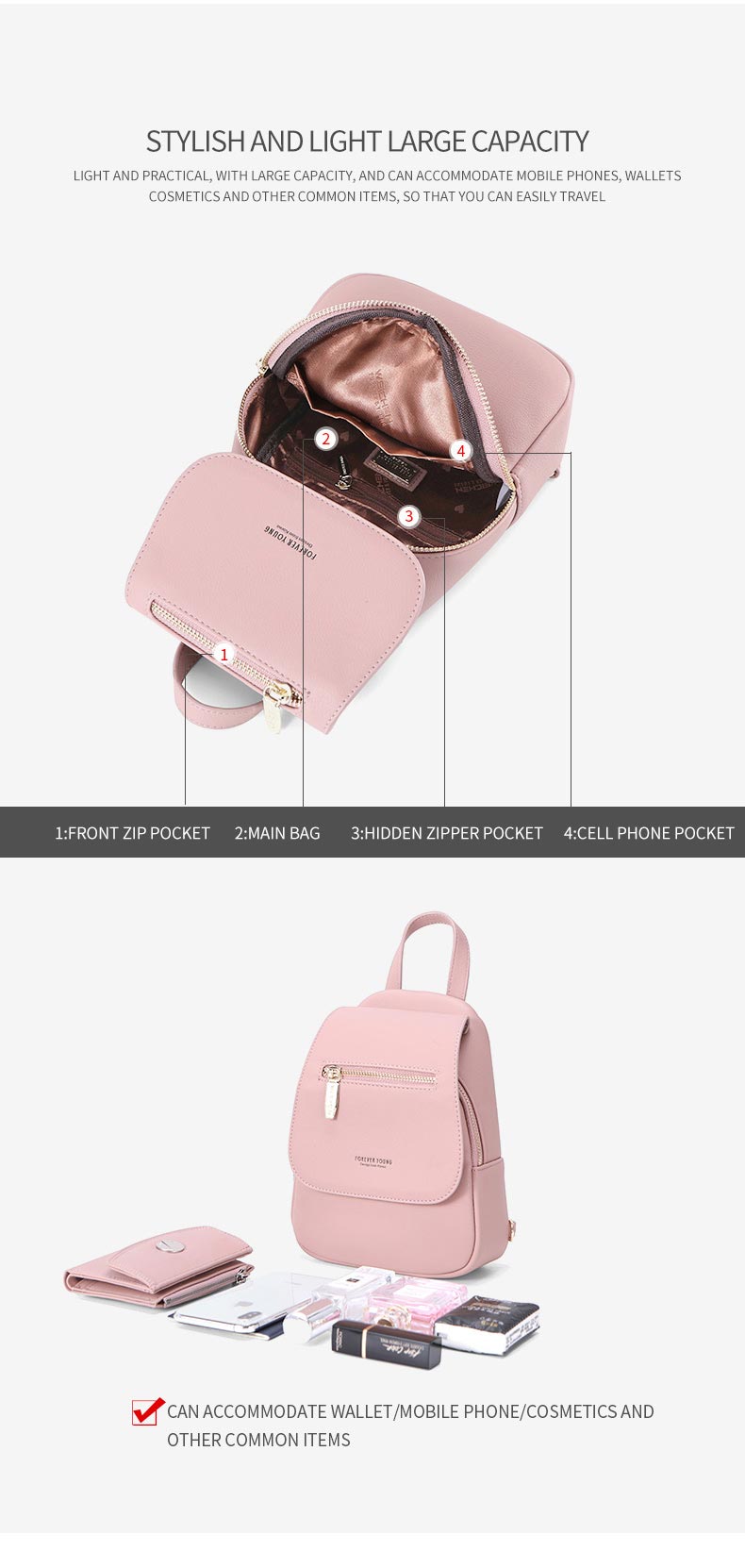 Mini Backpack D961-10