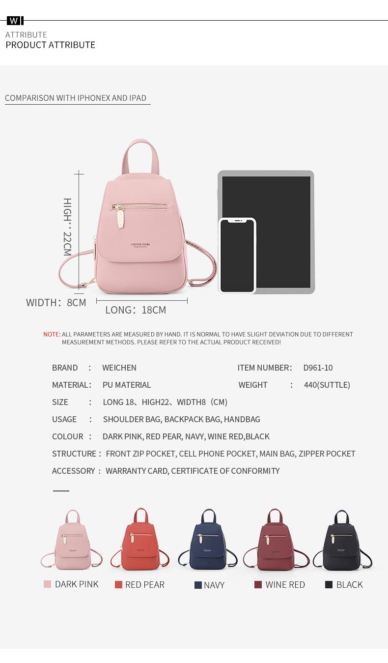 Mini Backpack D961-10