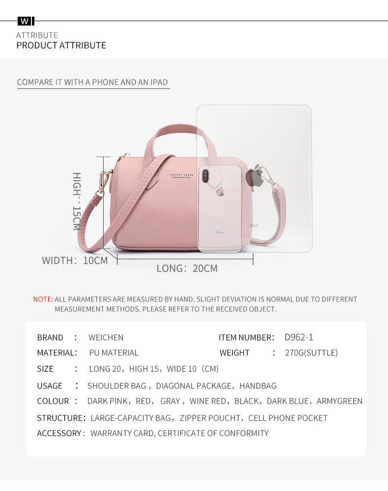 Ladies Shoulder Bag D962-1