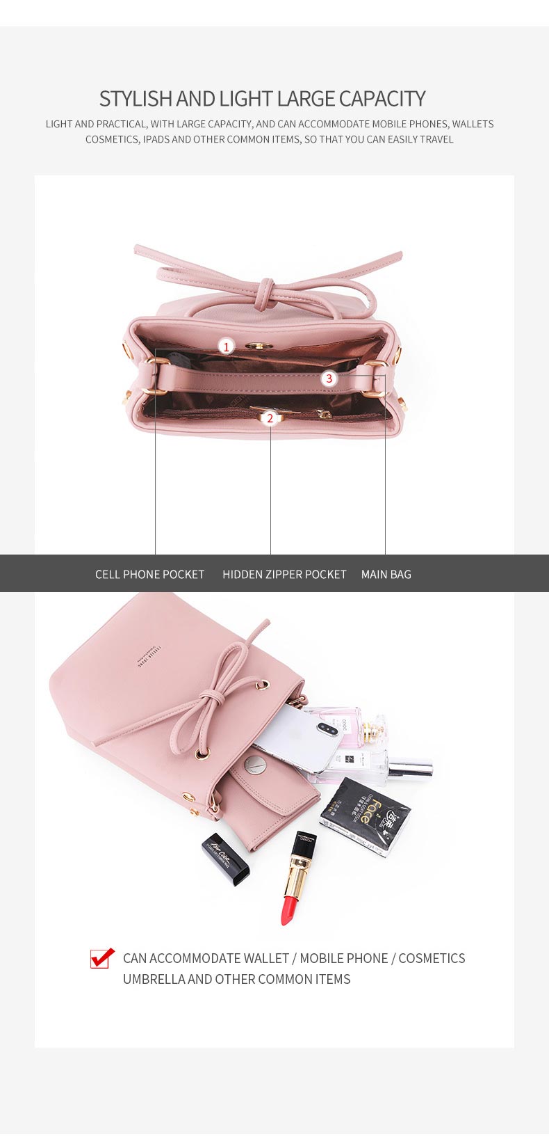 Ladies Shoulder Bag D966-18