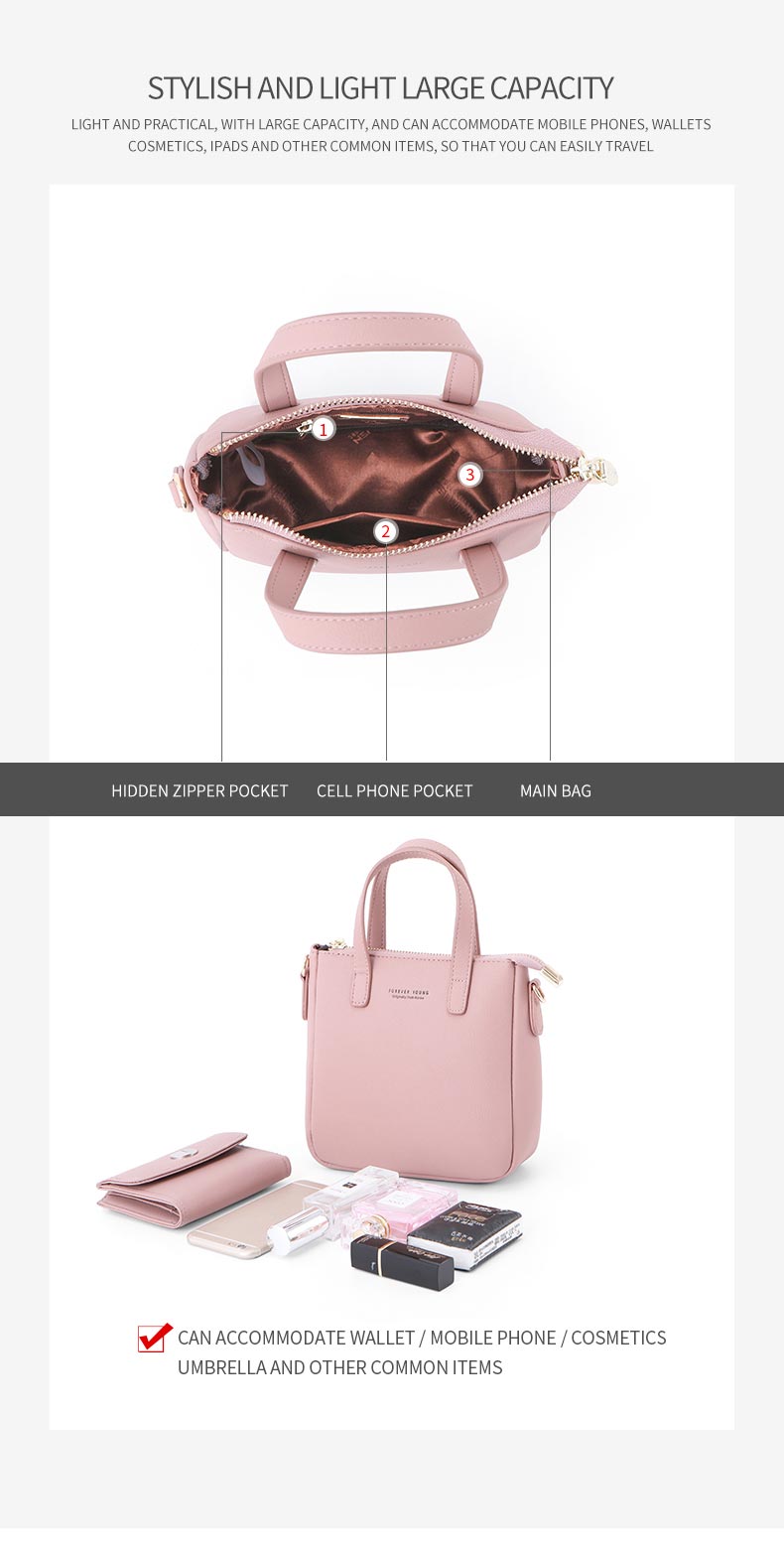 Ladies Shoulder Bag D966-19