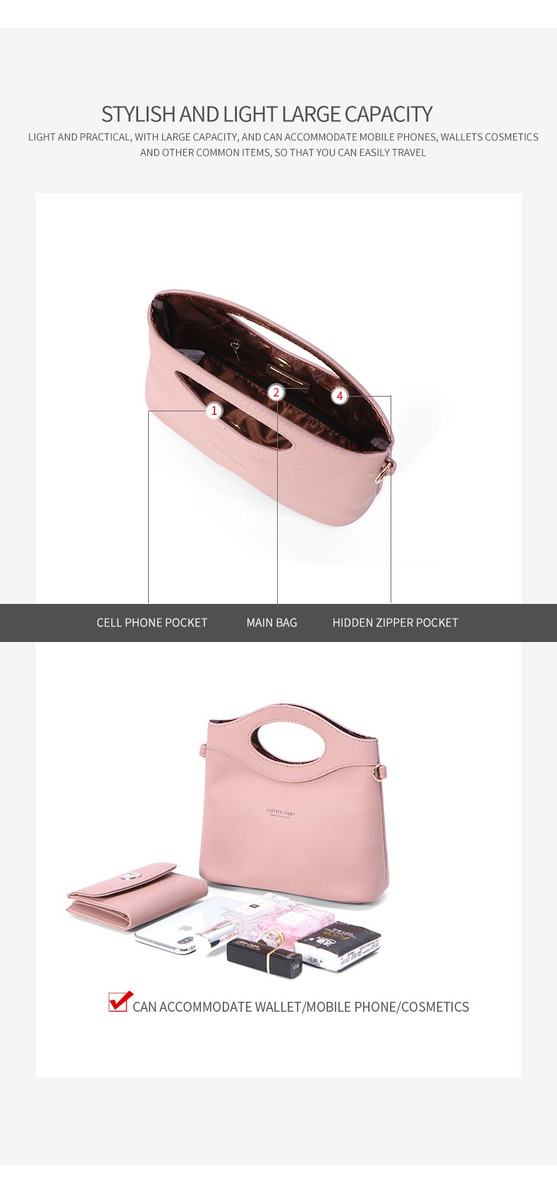 Ladies Shoulder Bag D966-25