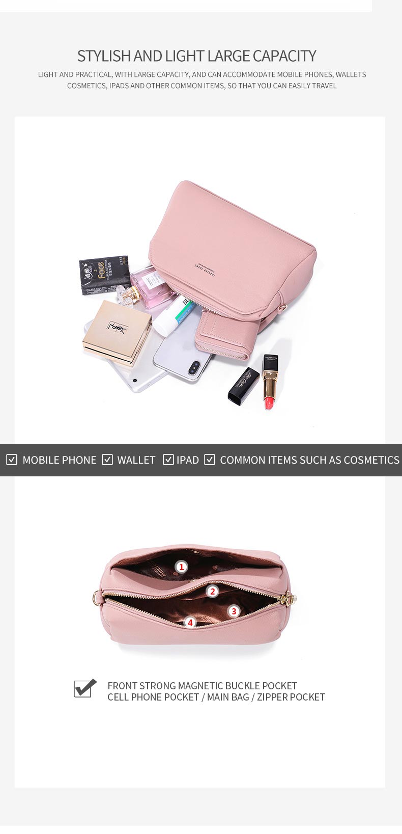 Ladies Shoulder Bag D968-21