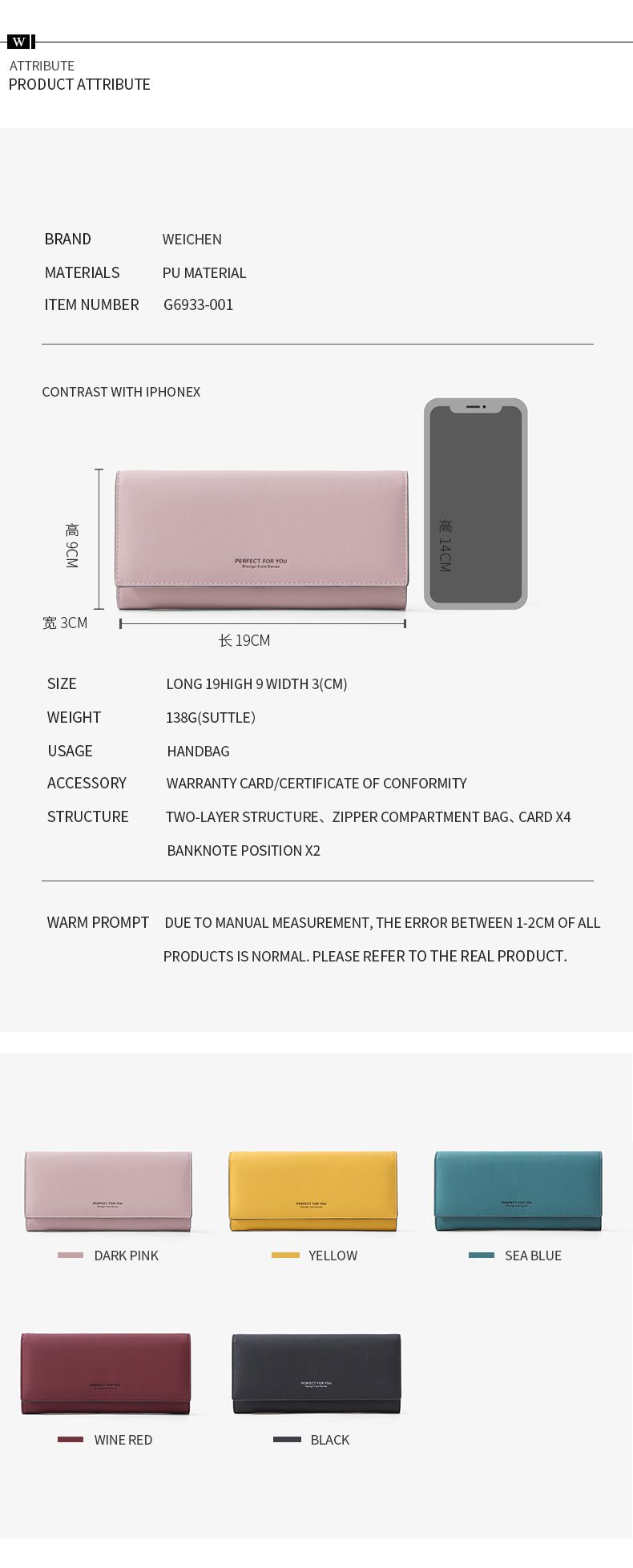 The new perfect for you purse G6933-001
