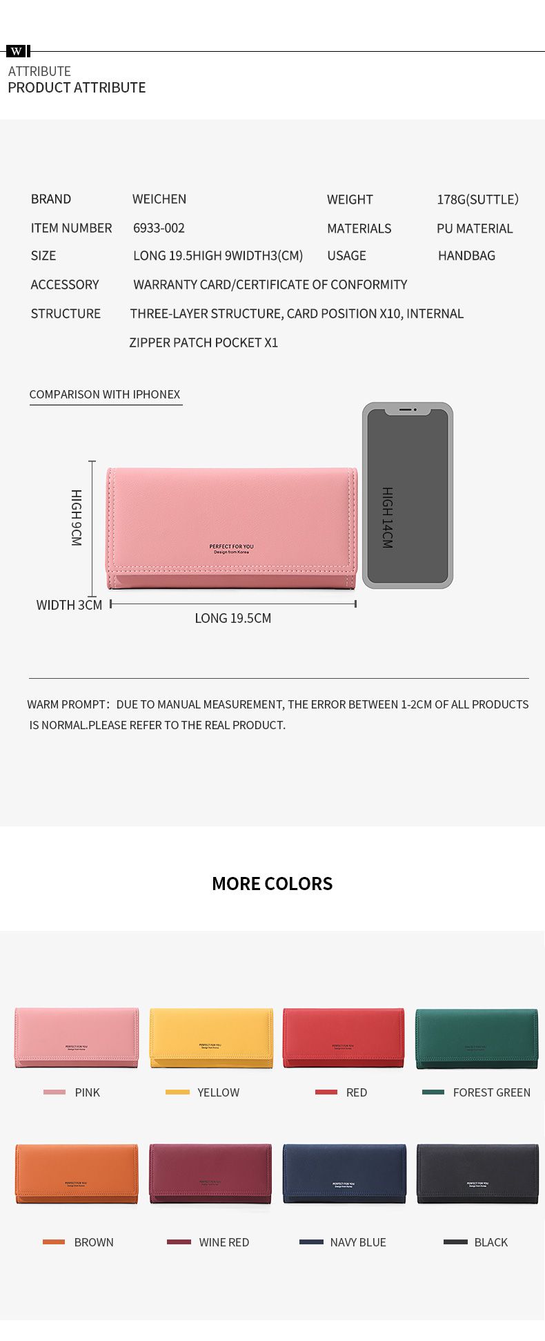 Ladies Fashion Wallet 6933-002