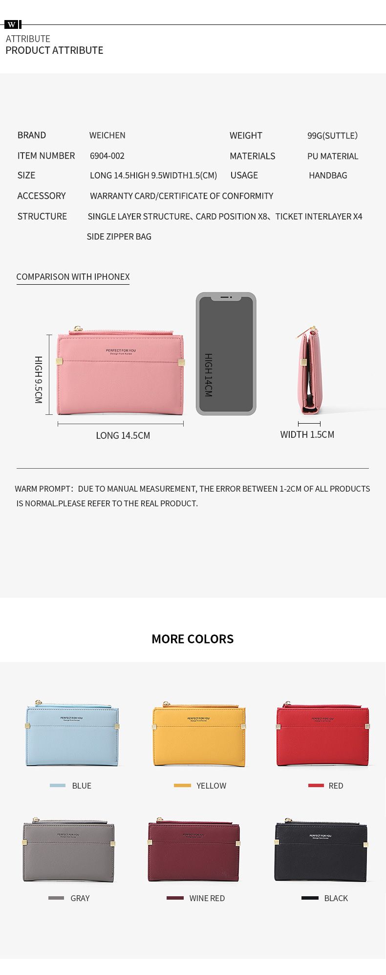 Ladies Fashion Wallet 6904-002