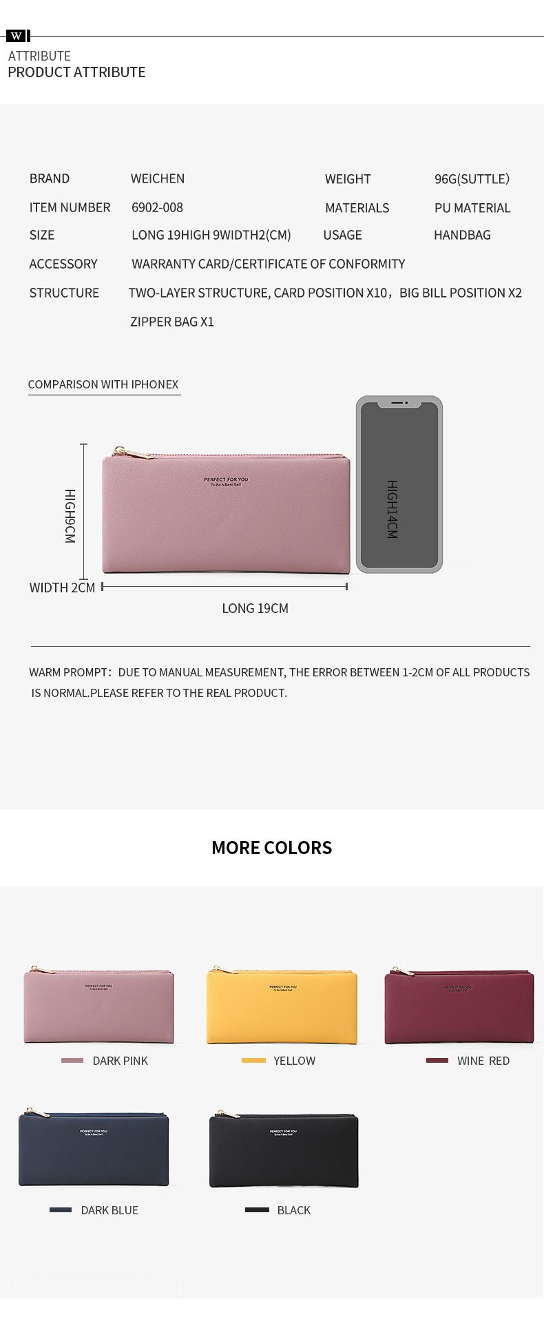 Ladies Fashion Wallet 6902-008