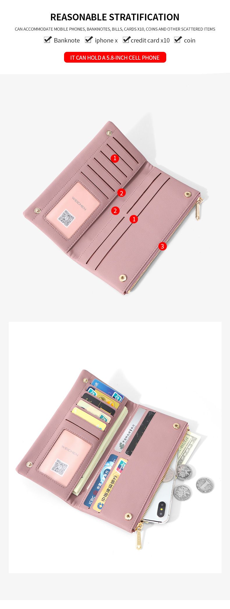 Ladies Fashion Wallet 6902-008