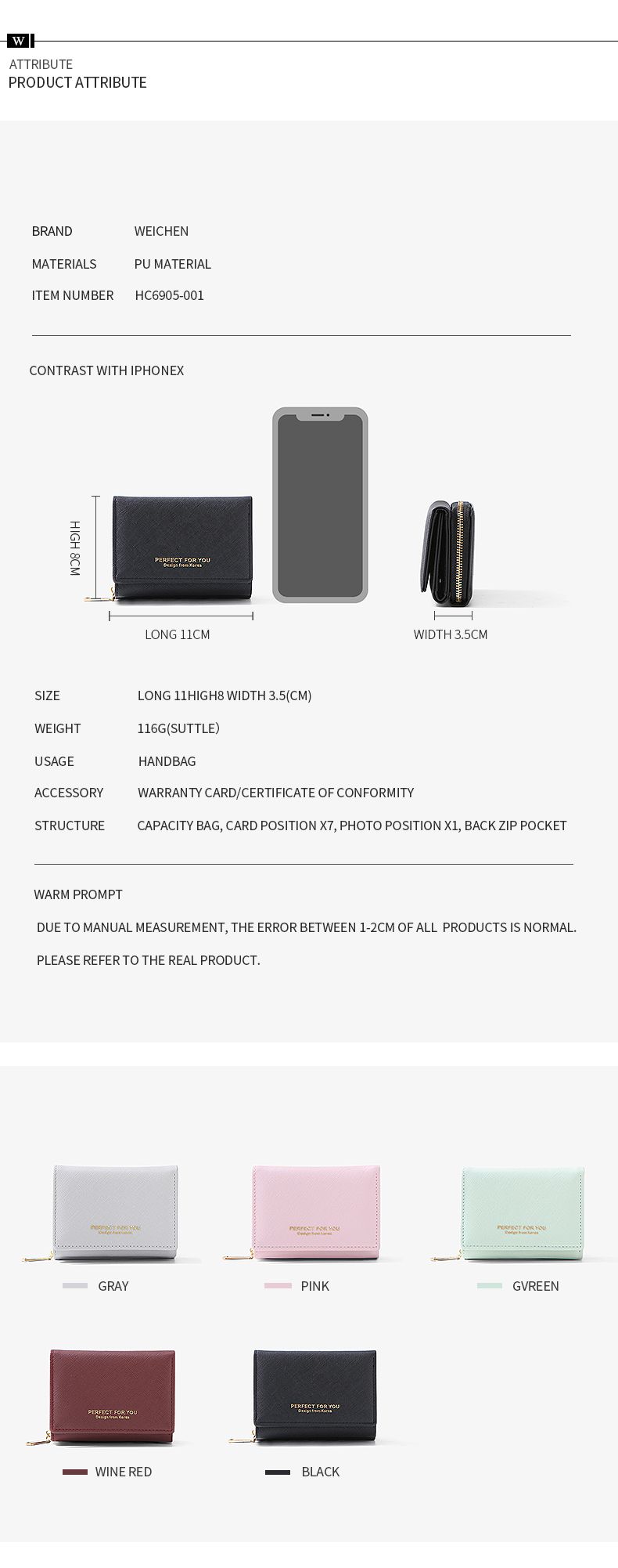 Ladies Fashion Wallet HC6905-001