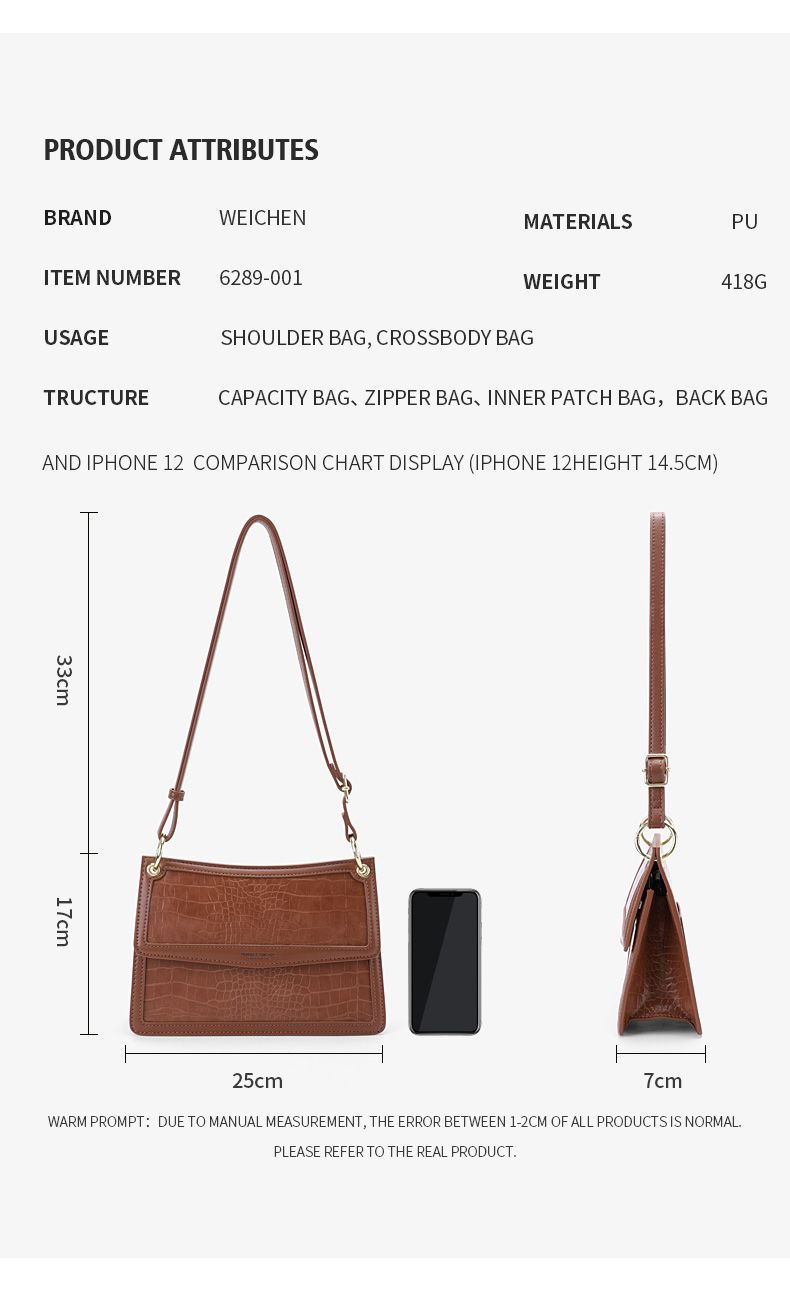 Ladies Shoulder Bag AX6289-001
