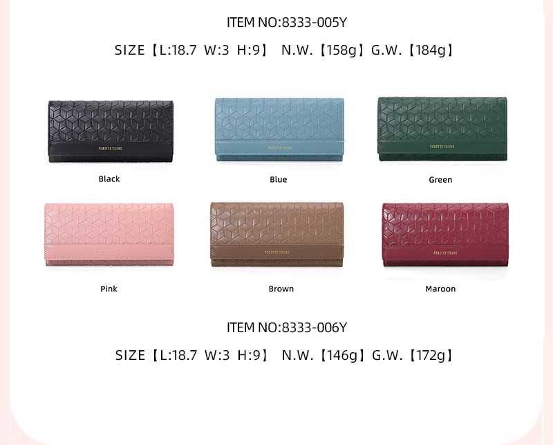 Ladies Long Purse 8333-006Y