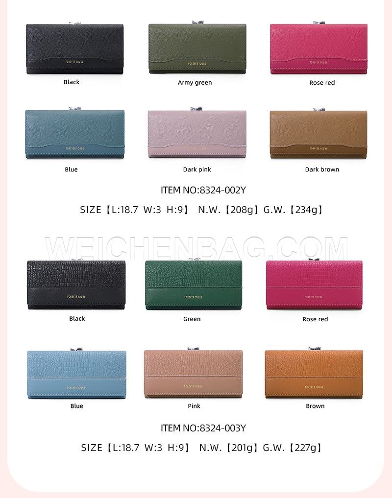 Ladies Long Purse 8324-001Y