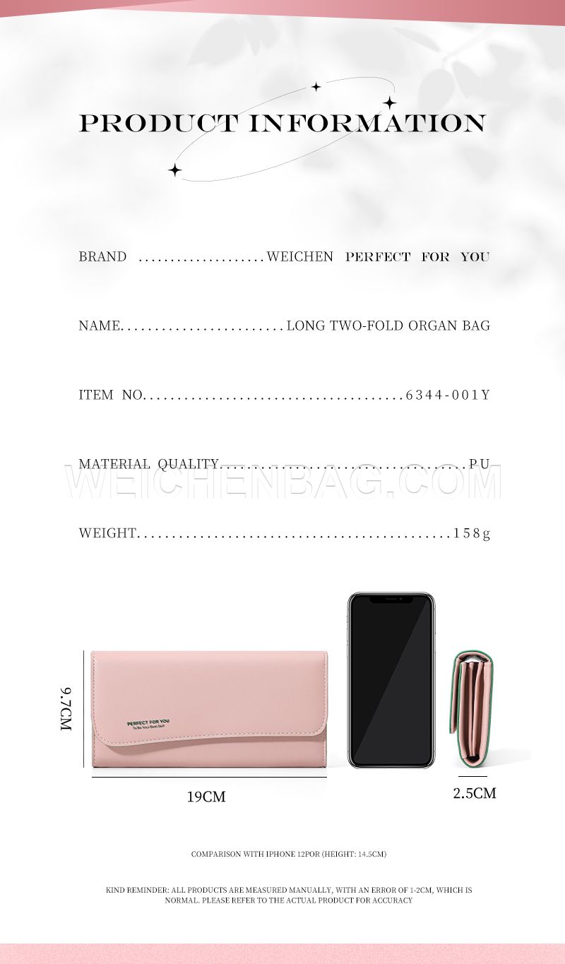 Ladies Long Purse 6344-001Y