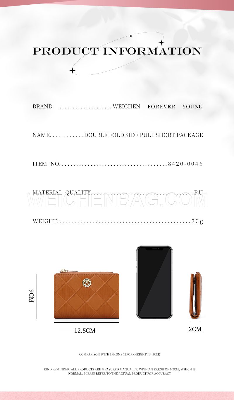 Ladies Short Purse 8420-004Y