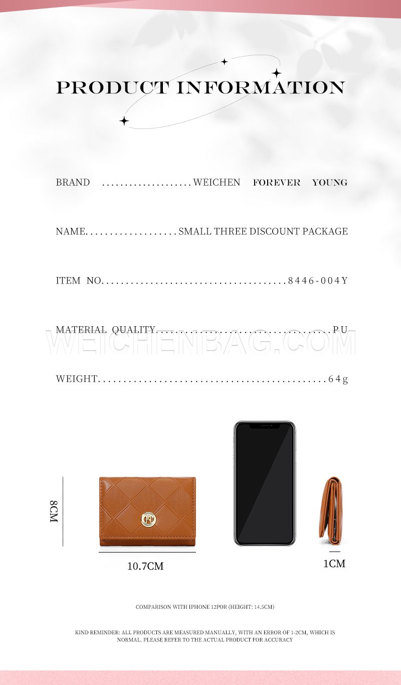 Ladies Short Purse 8446-004Y