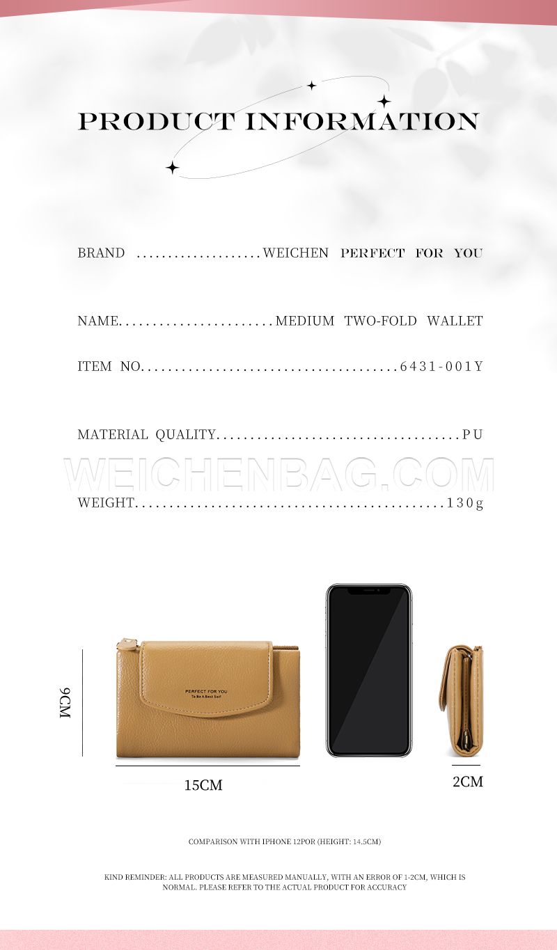 Ladies Long Purse 6431-001Y