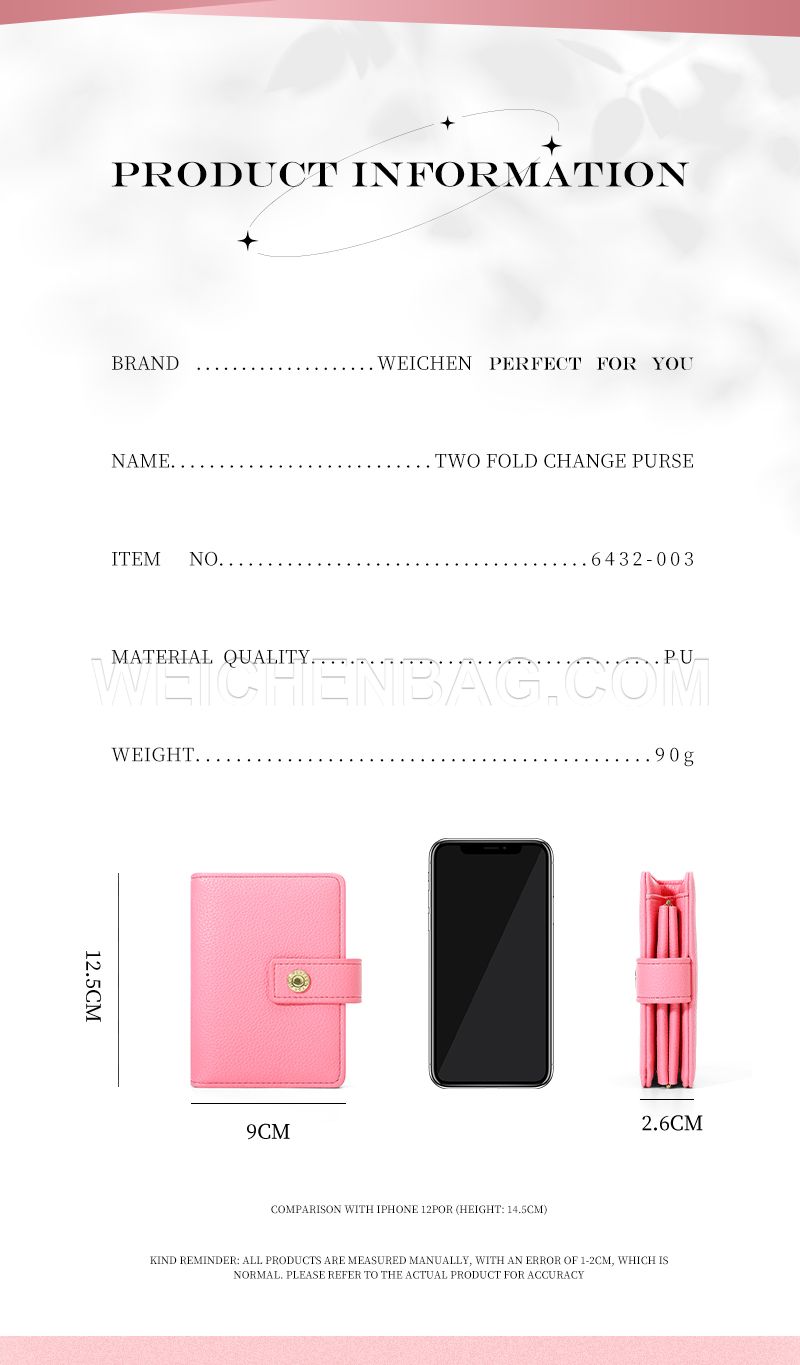 Ladies Short Purse 6432-003Y