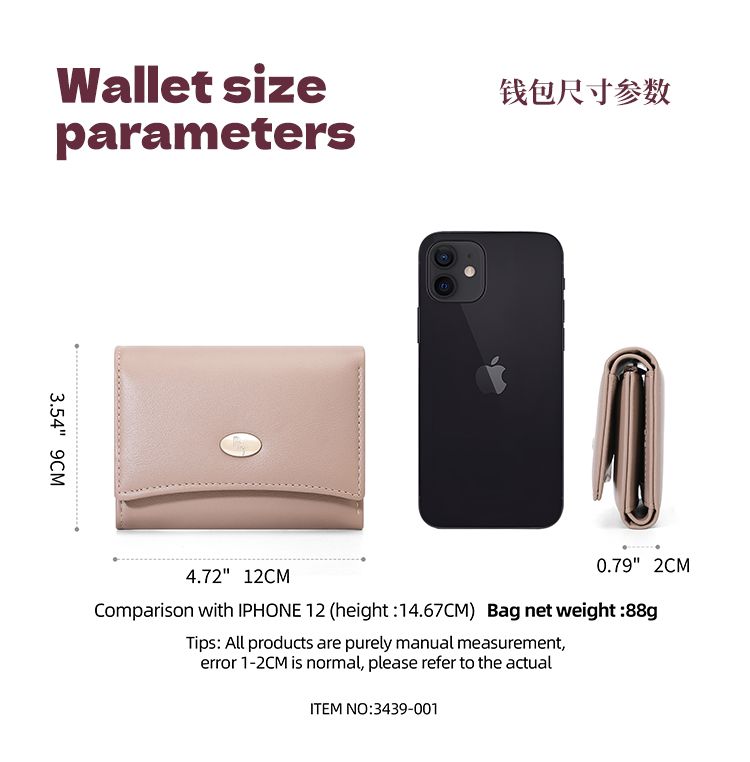 Ladies Short Purse 3439-001