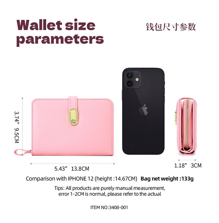 Ladies Short Purse 3408-001